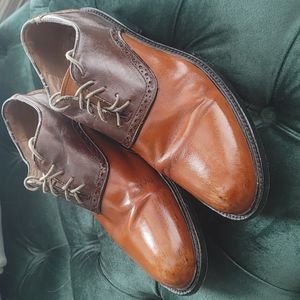 Aston Grey Saddle Brogue Ashbery Dress Shoes